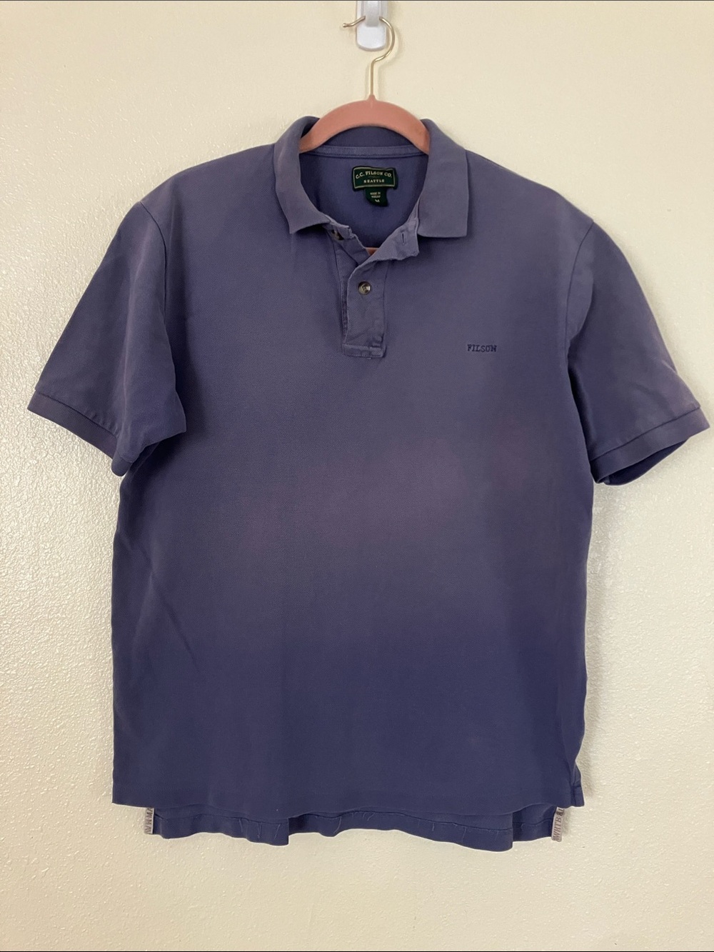 Filson Sun Faded Cotton Polo Shirt, M